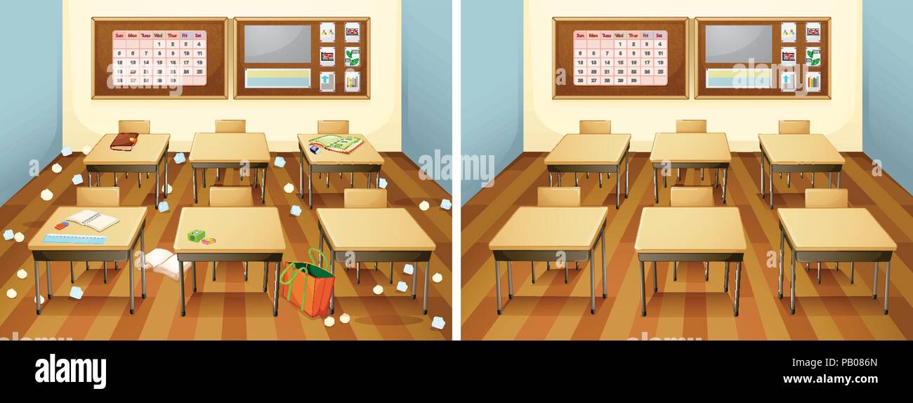 Messy Room Before And After Stock Photos Messy Room Before
