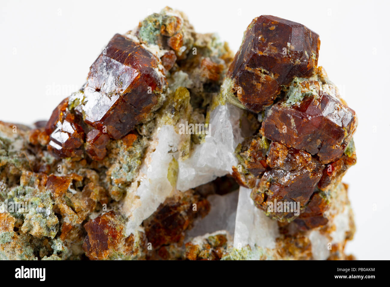 Uncut and rough deep red rhodolite garnet gemstone Stock Photo - Alamy
