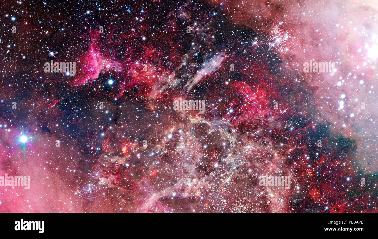 Night sky with stars and nebula. Elements of this image furnished by ...