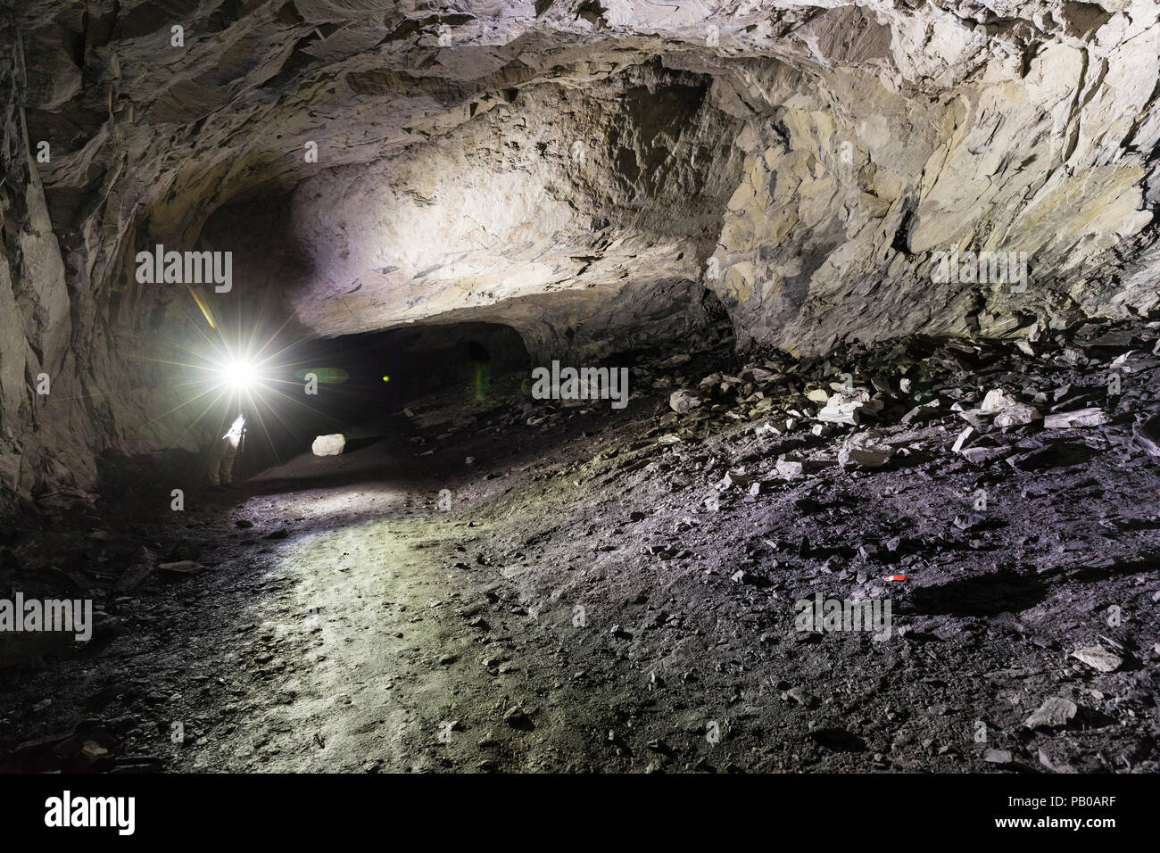 Tunnel Of An Abandoned Lime Mine In Switzerland Stock Photo Alamy   Tunnel Of An Abandoned Lime Mine In Switzerland PB0ARF 