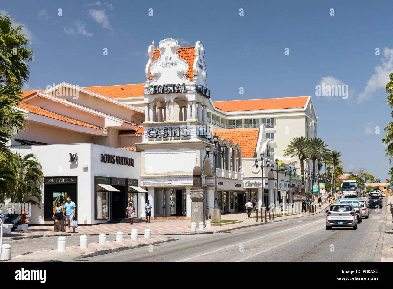 Renaissance Mall / Crystal Casino, Lloyd G. Smith Boulevard, Aruba, Caribbean Stock Photo