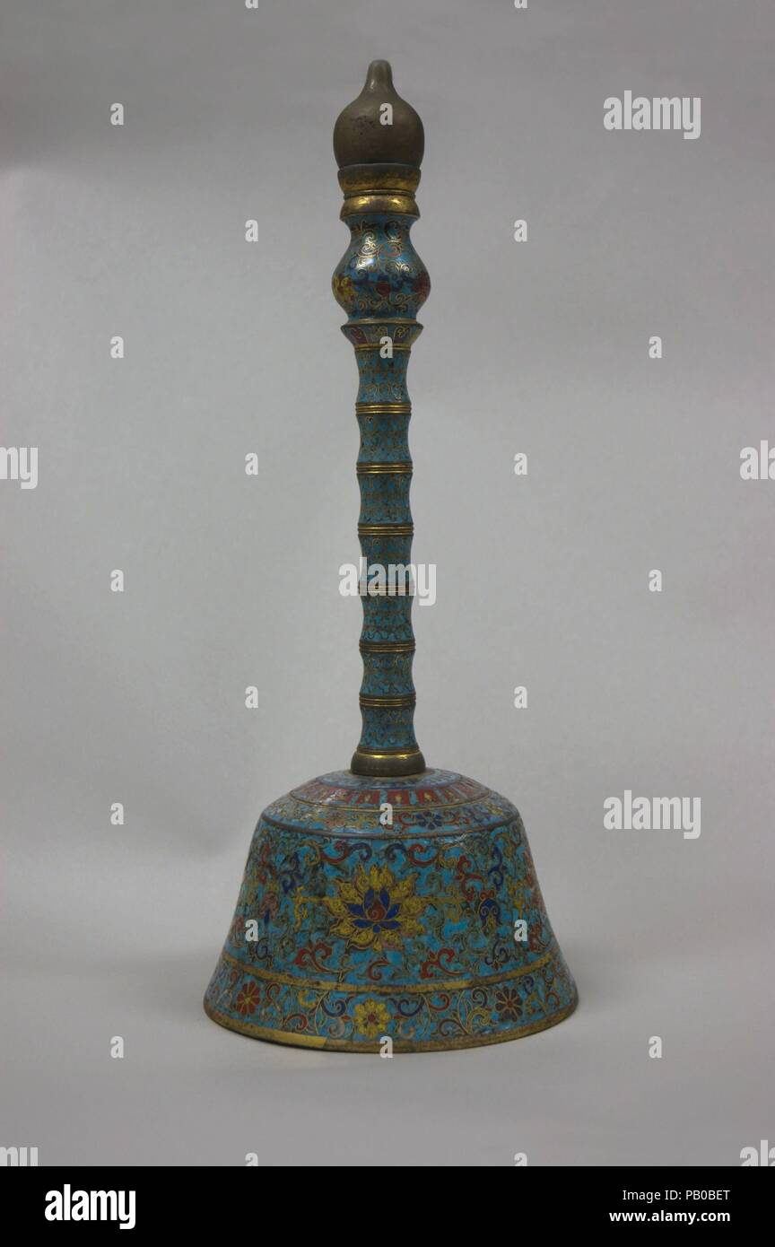 Conical Bell. Culture: China. Dimensions: H. 14 1/4 in. (36.2 cm); Diam. 5 7/8 in. (14.9 cm). Museum: Metropolitan Museum of Art, New York, USA. Stock Photo
