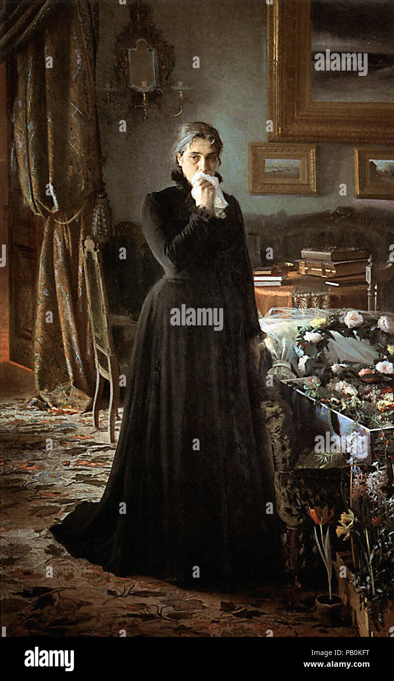 Kramskoy Ivan Nikolaevich - Inconsolable Grief Stock Photo - Alamy