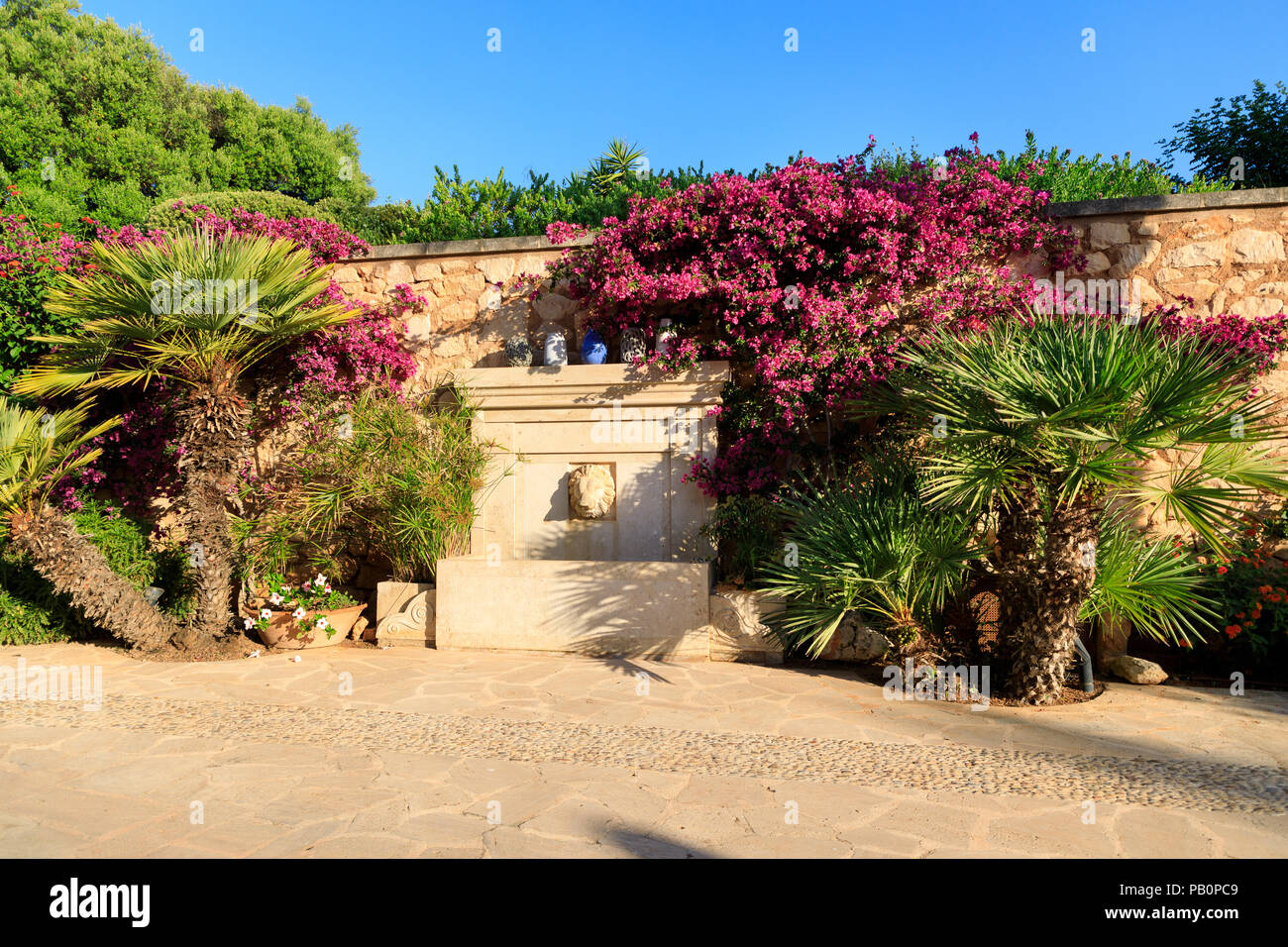 Private villa courtyard in hi-res stock photography and images - Alamy