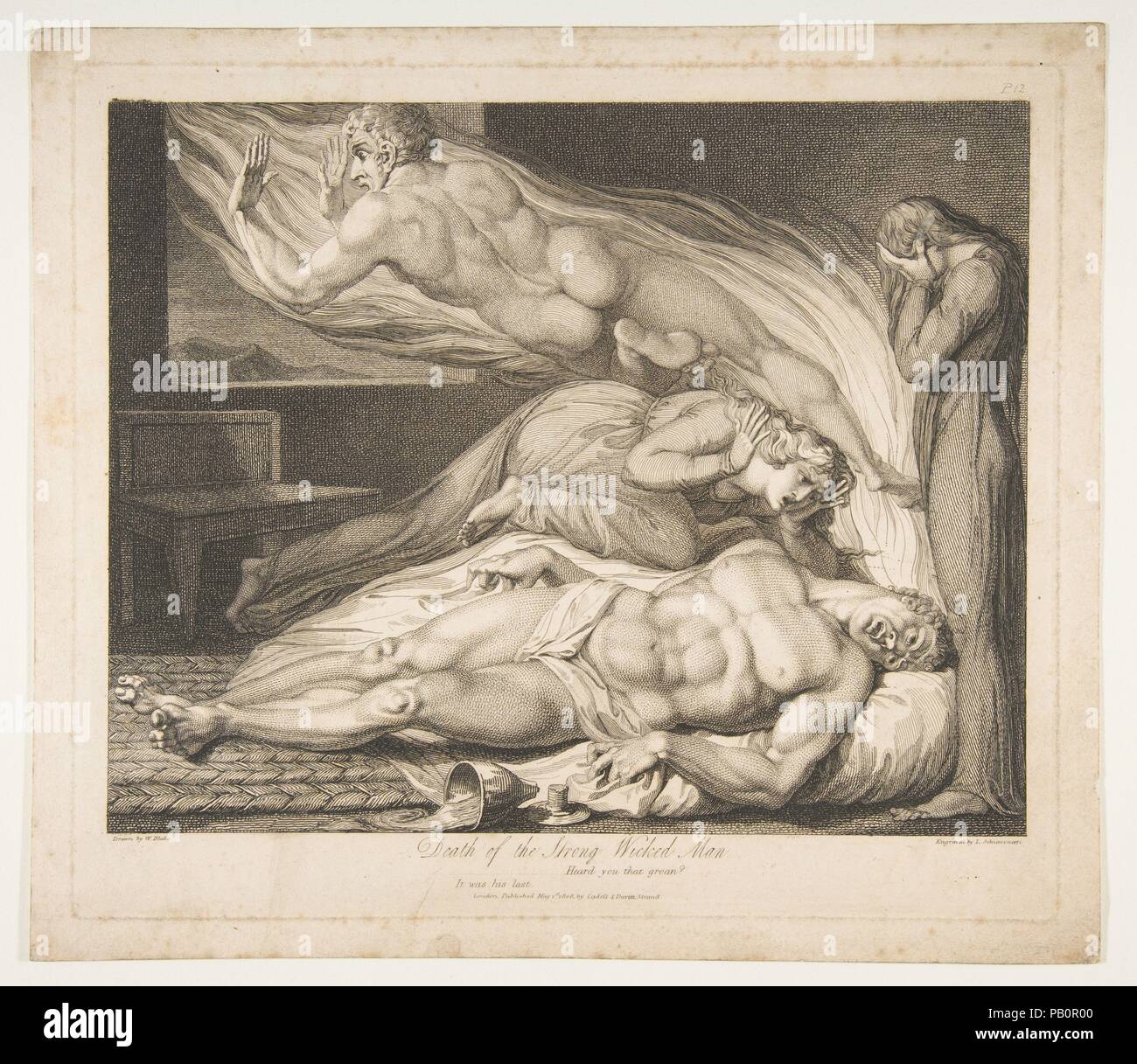 Fine Art Print The Grave A Family Meeting in Heaven William Blake Engravings