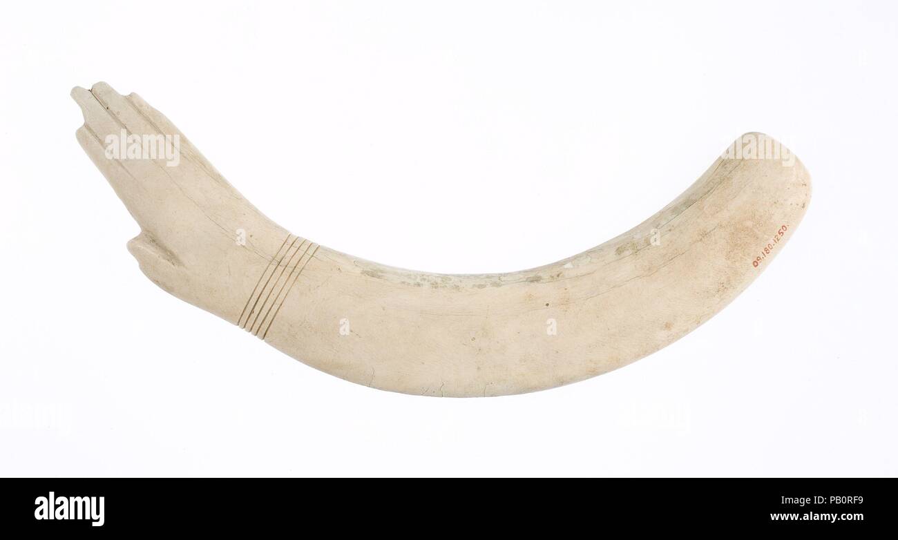 Clapper. Dimensions: L. 18.7 × W. 7.2 × Th. 0.7 cm (7 3/8 × 2 13/16 × 1 ...
