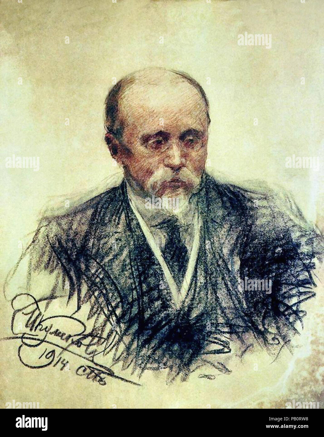 Kulikov Ivan Semionovich - Portrait of O.M. Menshikov Stock Photo - Alamy