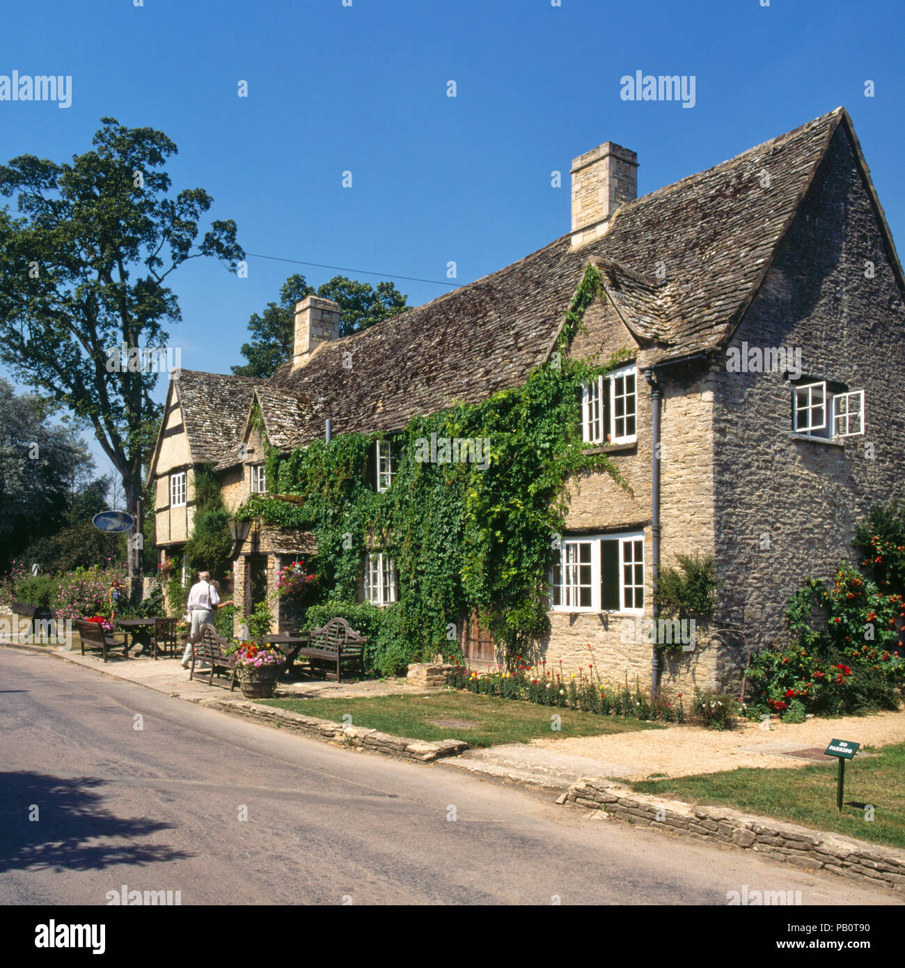 July 1995 Cotswolds pub, Minster Lovell, Oxfordshire, Cotswolds