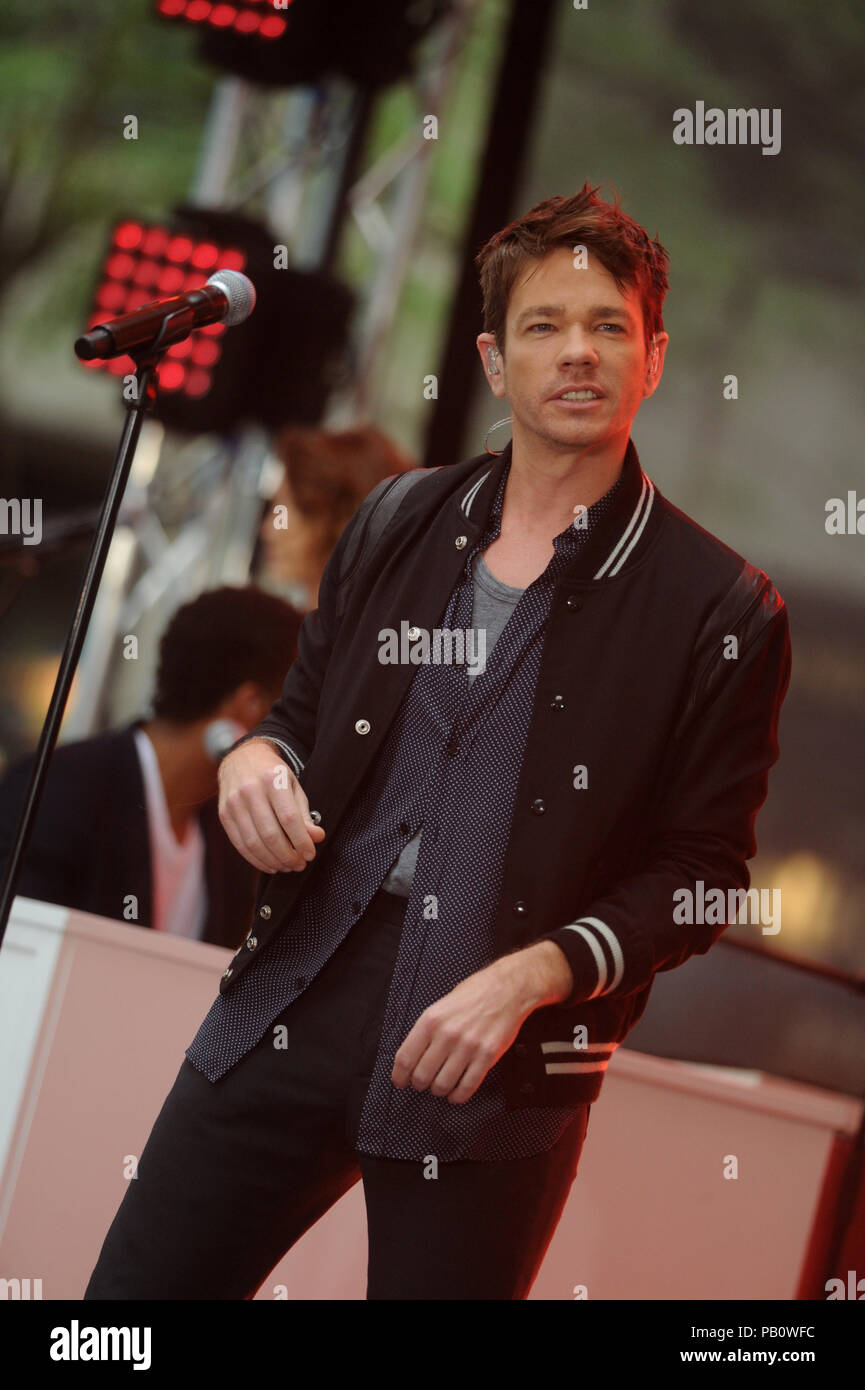 NEW YORK, NY - JUNE 19: Nate Ruess performs on NBC's 'Today' at ...