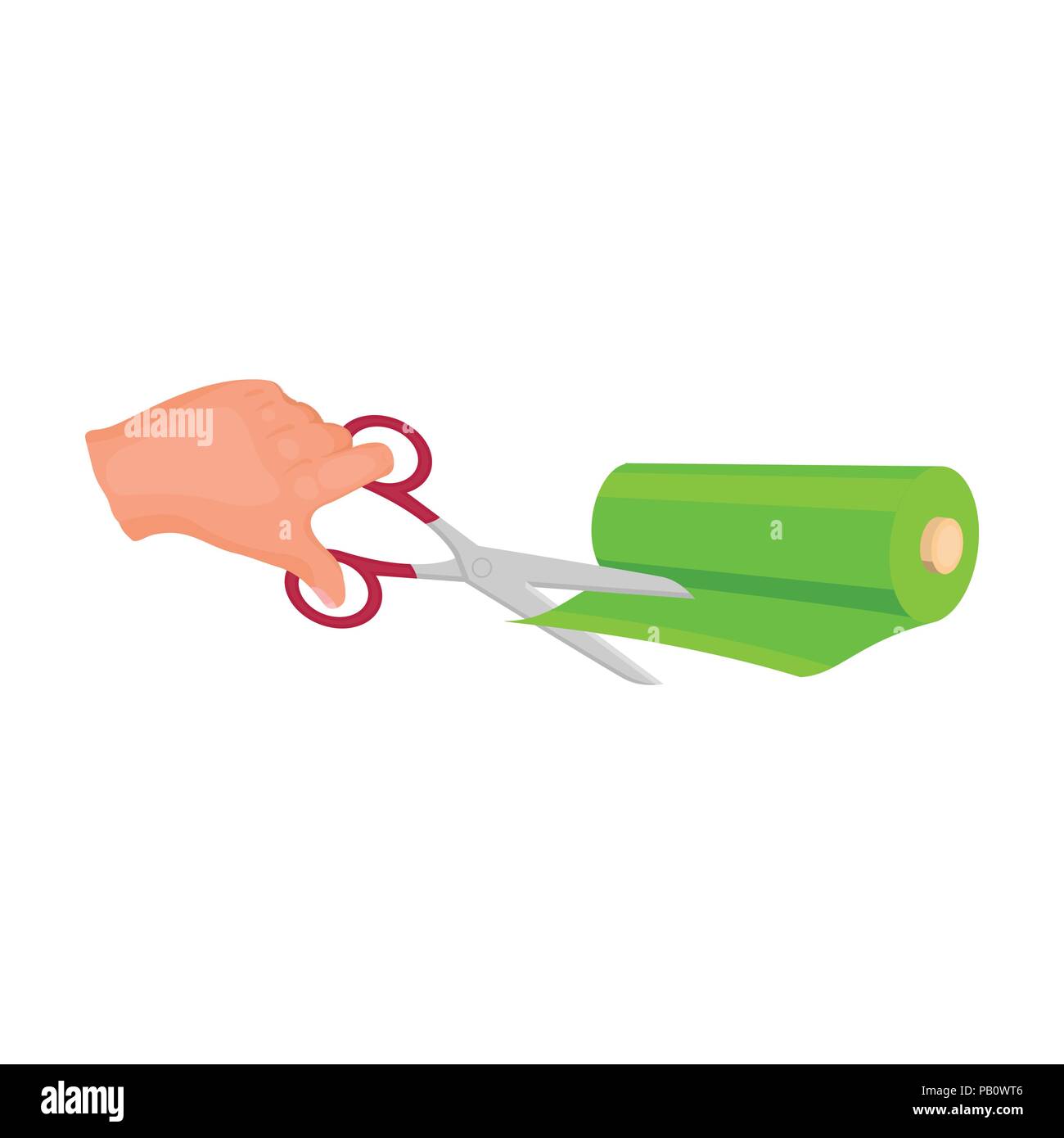 Cutting scissors for sewing fabrics. Sewing and equipment single icon