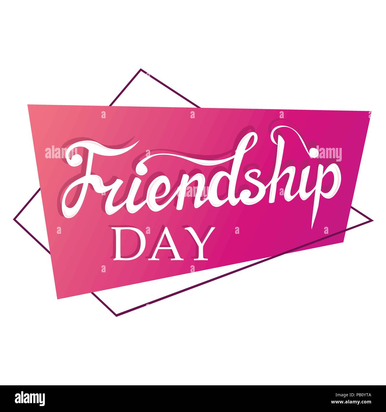 Illustration For Friendship Day Greeting Cards With Happy Day Of