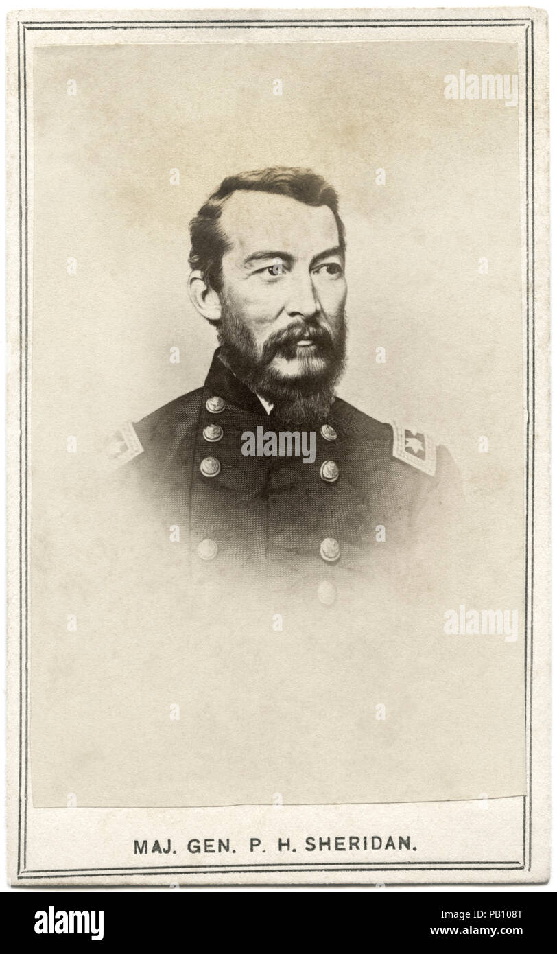 Philip Henry Sheridan (1831-88), U.S. Army Officer and Union General during American Civil War, Portrait, 1860's Stock Photo