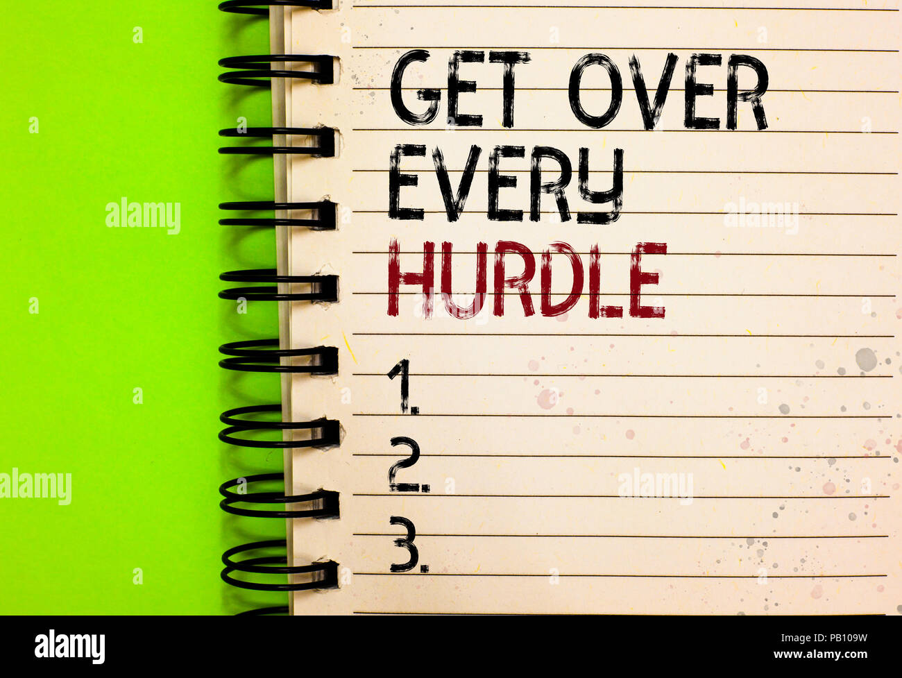 Word writing text Get Over Every Hurdle. Business concept for Overcome ...