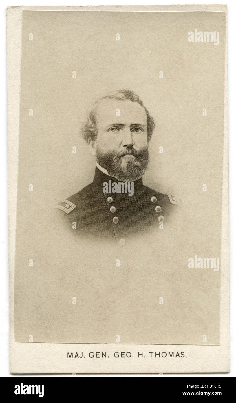 George Henry Thomas (1816/70), U.S. Army Officer and Union General during American Civil War, Portrait, 1860's Stock Photo