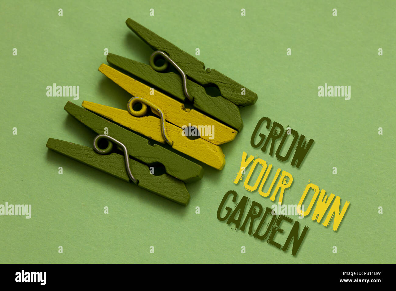 Handwriting Text Writing Grow Your Own Garden Concept Meaning