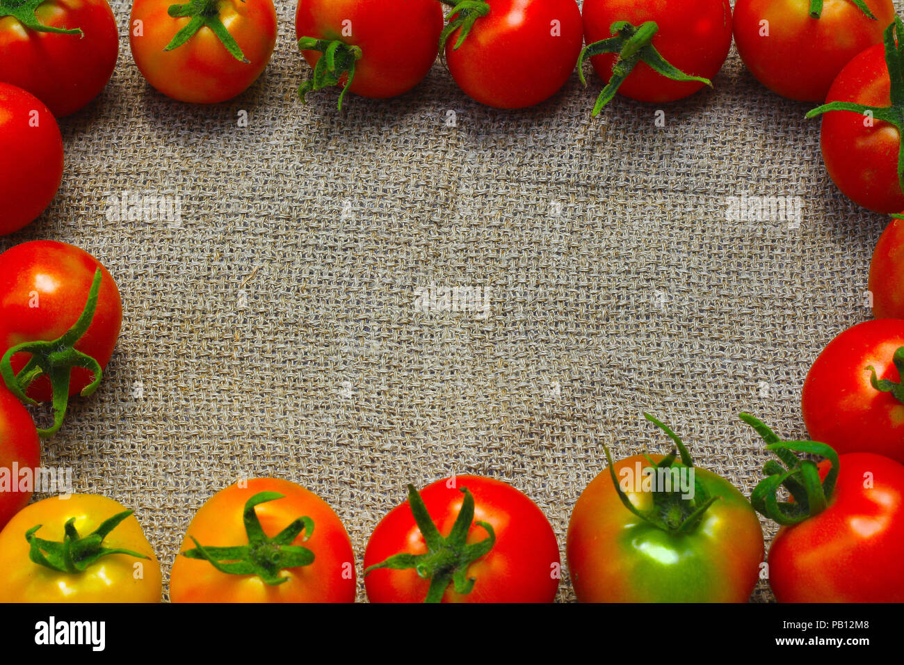 Fresh ripe red tomatoes Stock Photo