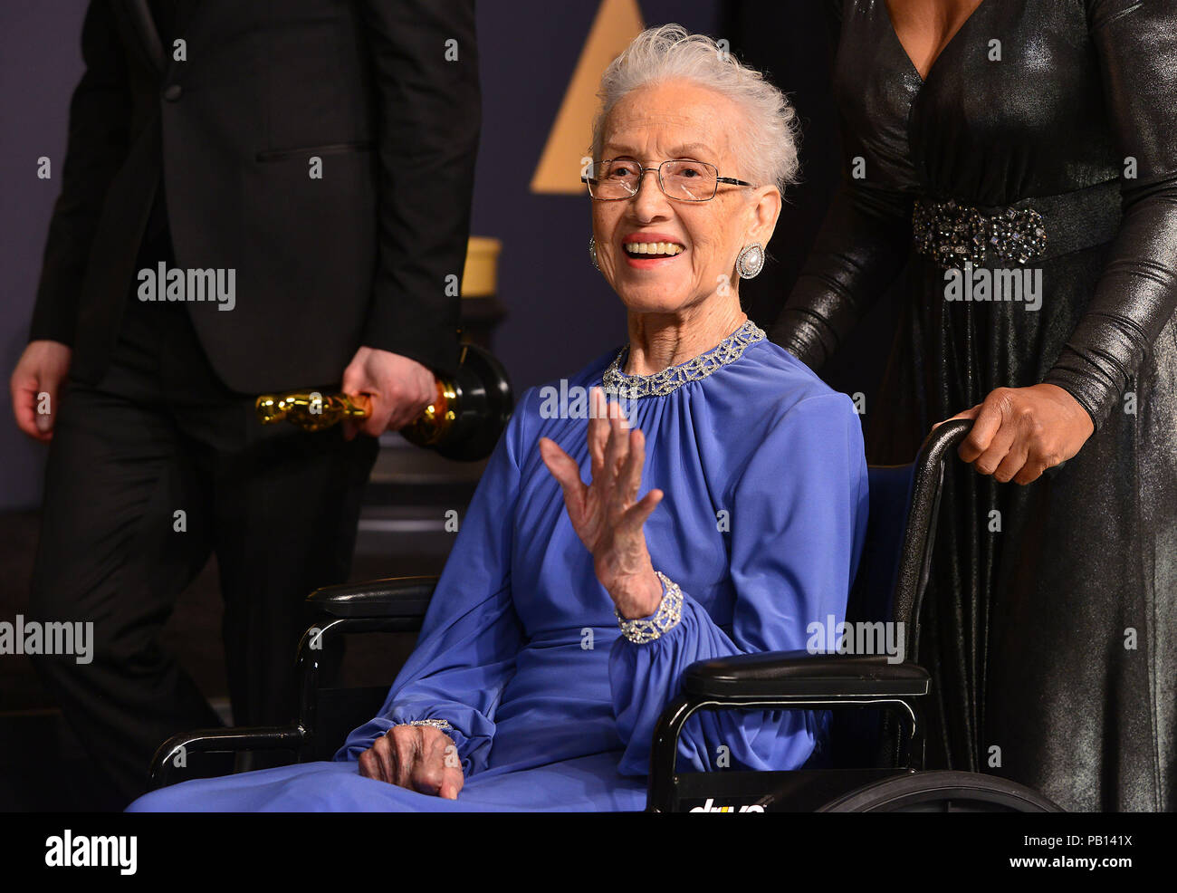 Katherine Johnson 449  89th Academy Awards ( Oscars ), press room at the Dolby Theatre in Los Angeles. February 26, 2017.Katherine Johnson 449  Event in Hollywood Life - California, Red Carpet Event, USA, Film Industry, Celebrities, Photography, Bestof, Arts Culture and Entertainment, Topix Celebrities fashion, Best of, Hollywood Life, Event in Hollywood Life - California,  show, movie celebrities, TV celebrities, Music celebrities, Topix, Bestof, Arts Culture and Entertainment, Photography,   backstage trophy 2017, Awards inquiry tsuni@Gamma-USA.com , Credit Tsuni / USA, Stock Photo