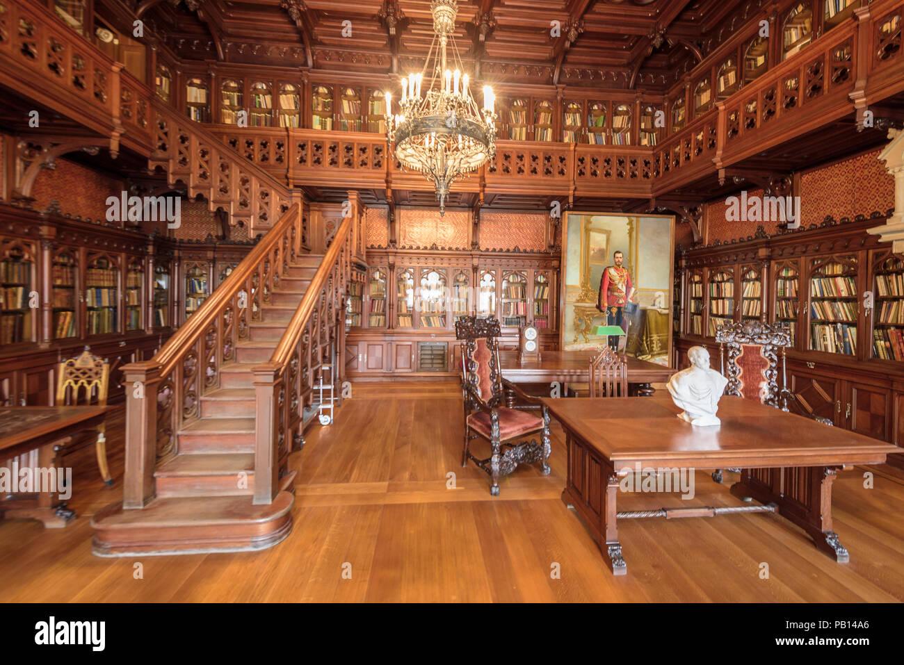 Library of the Winter Palace. Hermitage, St. Petersburg, Russia Stock