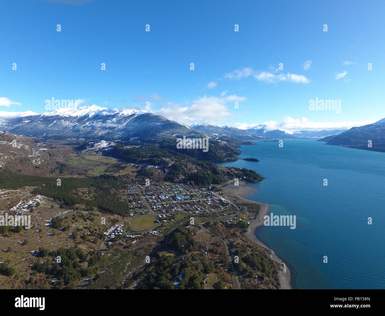 Puerto Rio Tranquilo, Carretera Austral, Patagonia, Chile Stock Photo