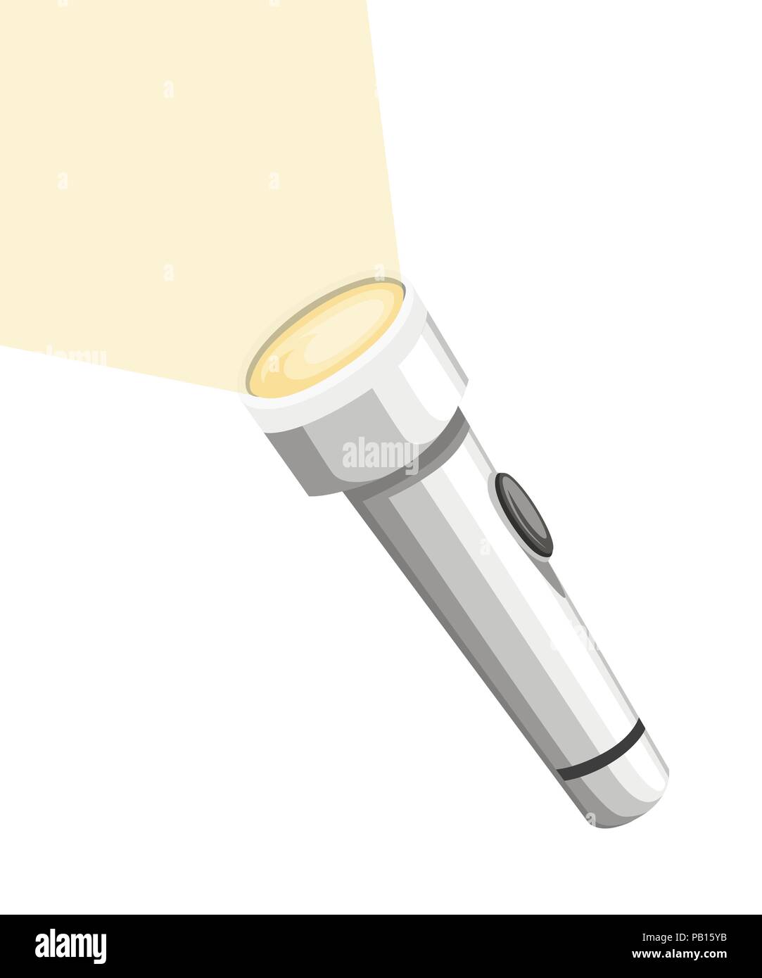 flashlight shining clipart