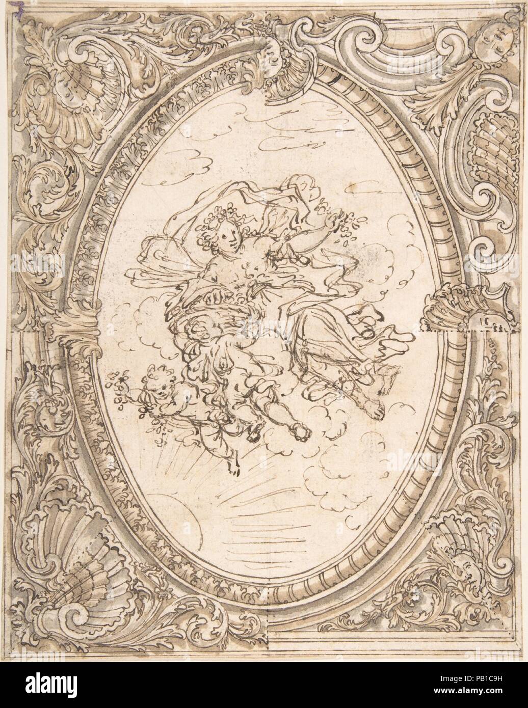 Design For A Ceiling With The Allegory Of Dawn Artist Anonymous