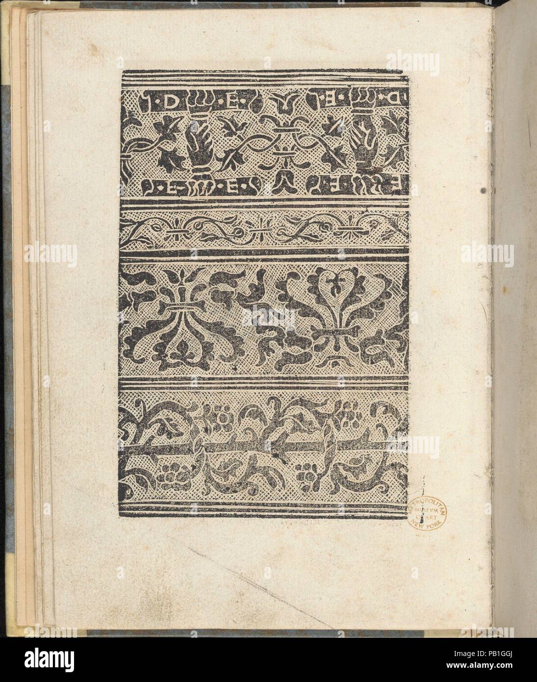 Ein ney Furmbüchlein, Page 17, verso. Dimensions: Other: 7 7/8 x 6 1/8 in. (20 x 15.5 cm). Publisher: Johann Schönsperger the Younger (German, active 1510-30). Date: ca. 1525-29. Museum: Metropolitan Museum of Art, New York, USA. Stock Photo