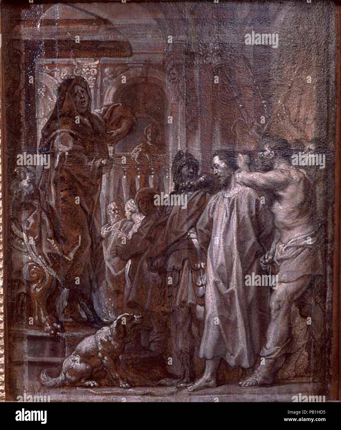 A. van Diepenbeeck Christ before Caiaphas Stock Photo - Alamy