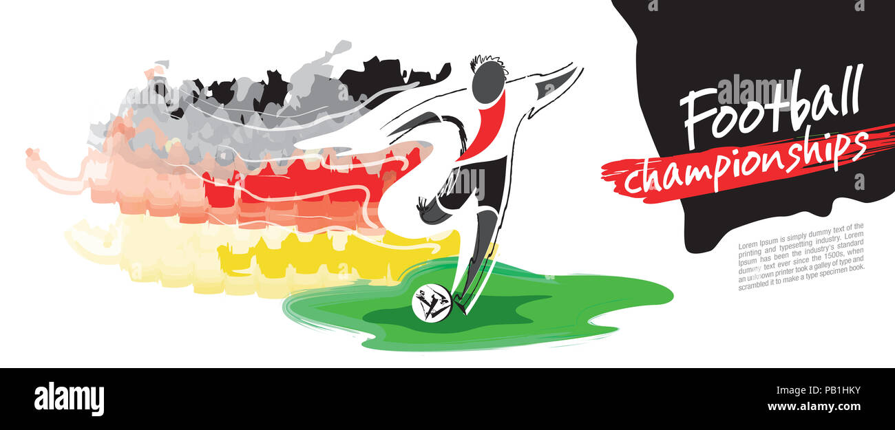Soccer card design and football vector Stock Photo - Alamy