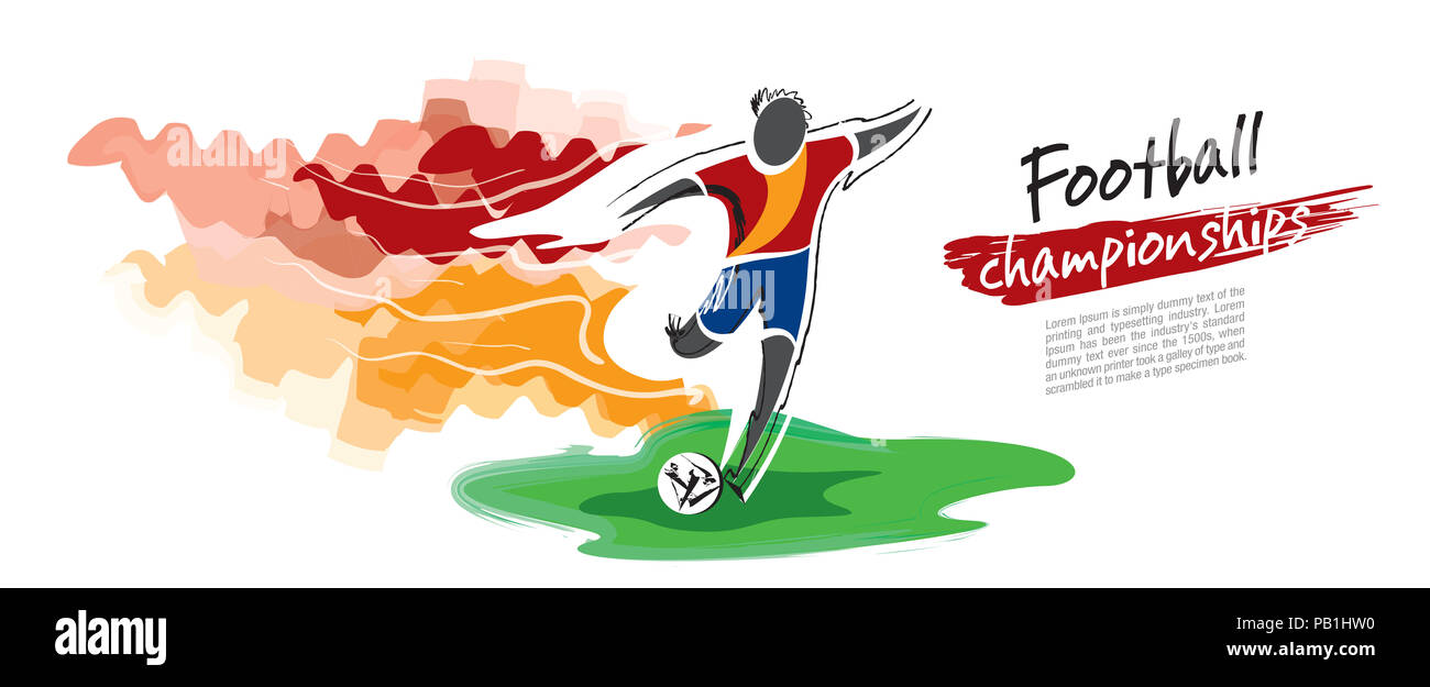 Soccer card design and football vector Stock Photo - Alamy
