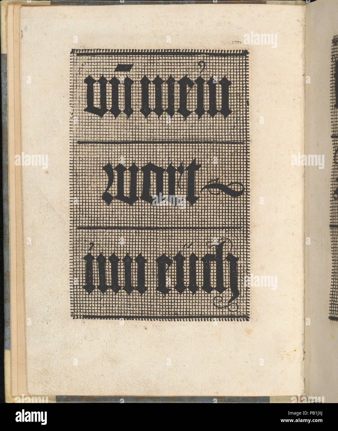 Ein ney Furmbüchlein, Page 3, verso. Dimensions: 7 7/8 × 5 1/2 in. (20 × 14 cm). Publisher: Johann Schönsperger the Younger (German, active 1510-30). Date: ca. 1525-29. Museum: Metropolitan Museum of Art, New York, USA. Stock Photo
