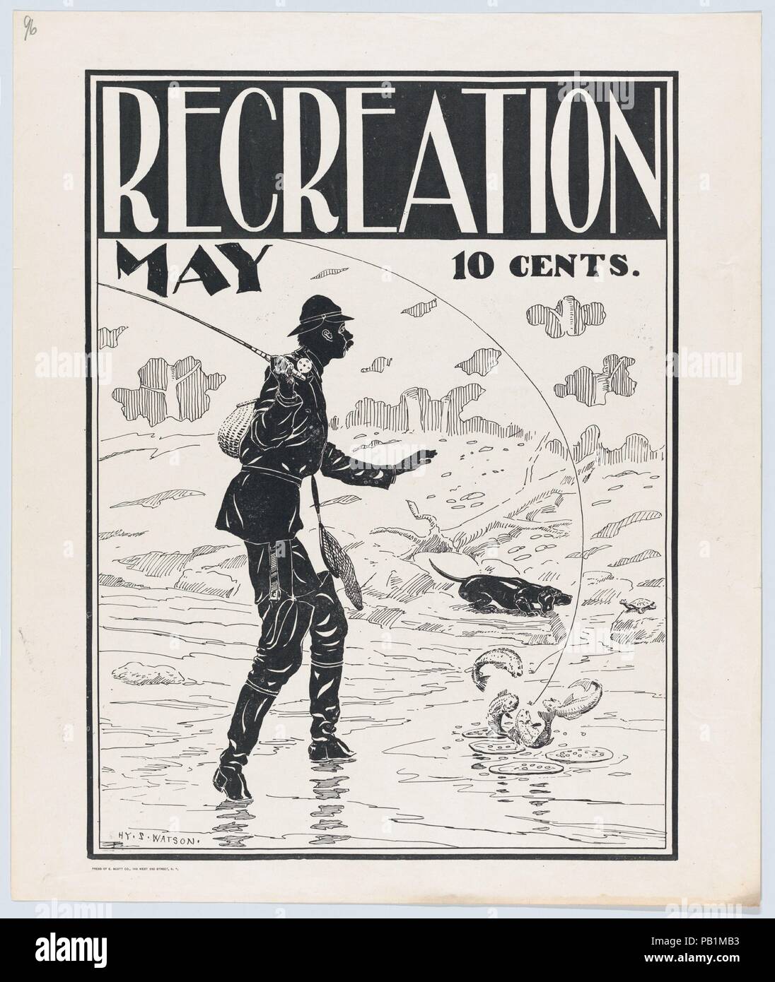 Recreation: May. Artist: Henry Sumner Watson (American, Bordentown, New Jersey 1868-1933). Dimensions: Sheet: 16 7/16 × 13 7/8 in. (41.8 × 35.3 cm)  Image: 14 9/16 × 10 15/16 in. (37 × 27.8 cm). Date: n.d.. Museum: Metropolitan Museum of Art, New York, USA. Stock Photo
