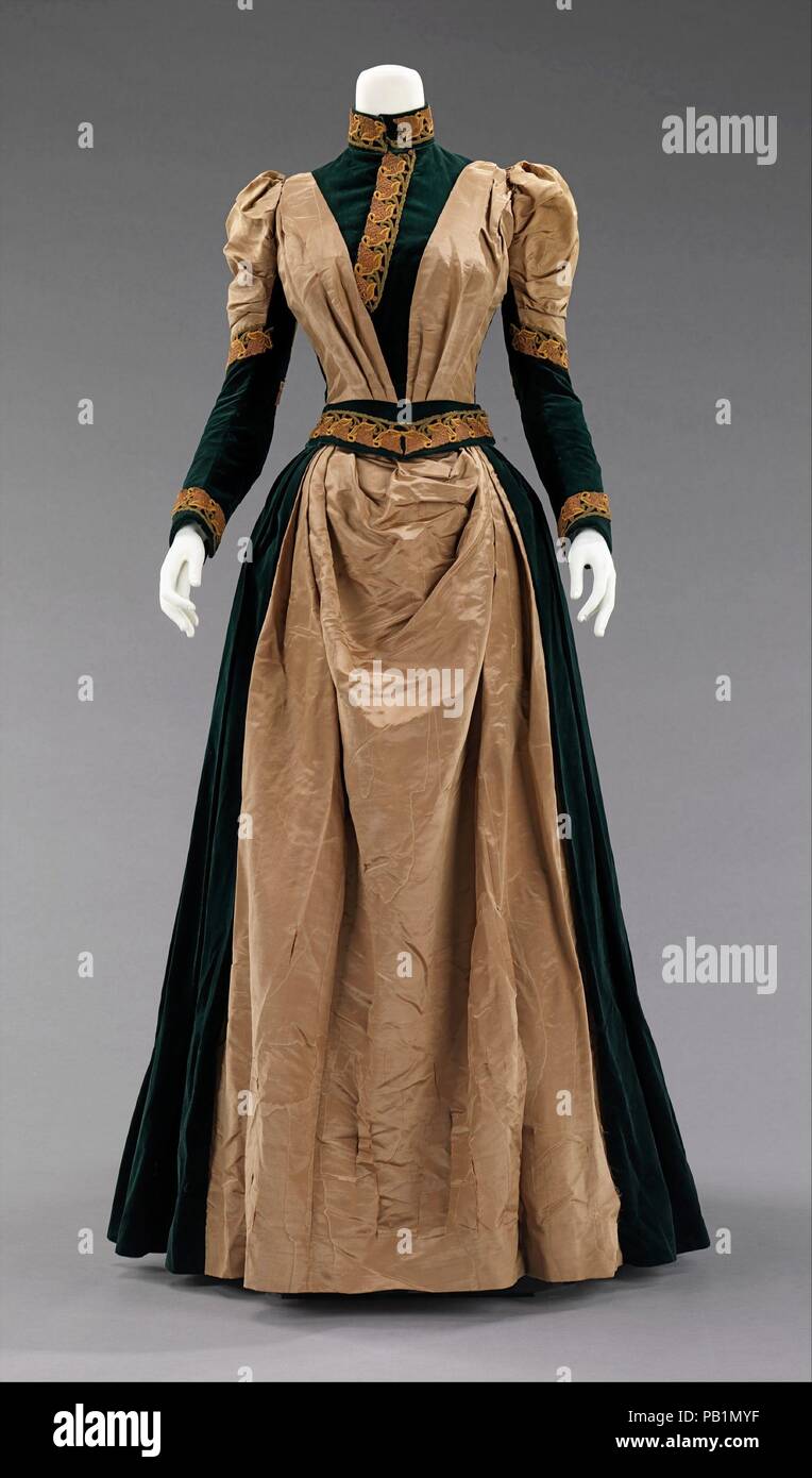 Afternoon Dress Culture American Date 1885 The