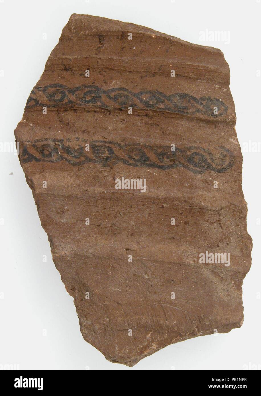 Ostrakon. Culture: Coptic. Dimensions: 2 1/4 x 3 5/16 in. (5.7 x 8.4 cm). Date: 7th century. Museum: Metropolitan Museum of Art, New York, USA. Stock Photo
