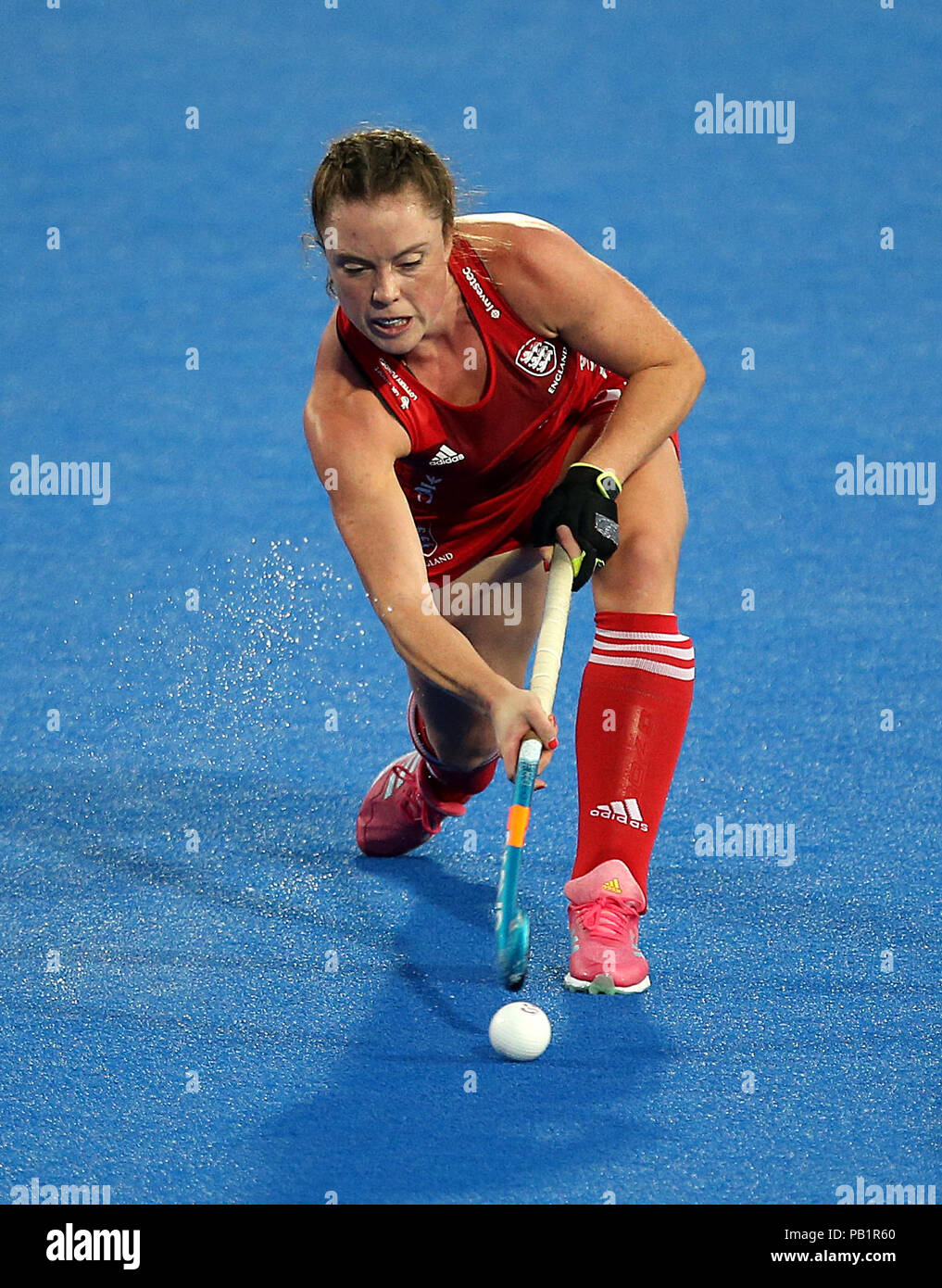England's Grace Balsdon during the national Vitality Women's Hockey World Cup match at The Lee Valley Hockey and Tennis Centre, London. PRESS ASSOCIATION Photo, Picture date: Wednesday July 25, 2018. Photo credit should read: Steven Paston/PA Wire. Stock Photo