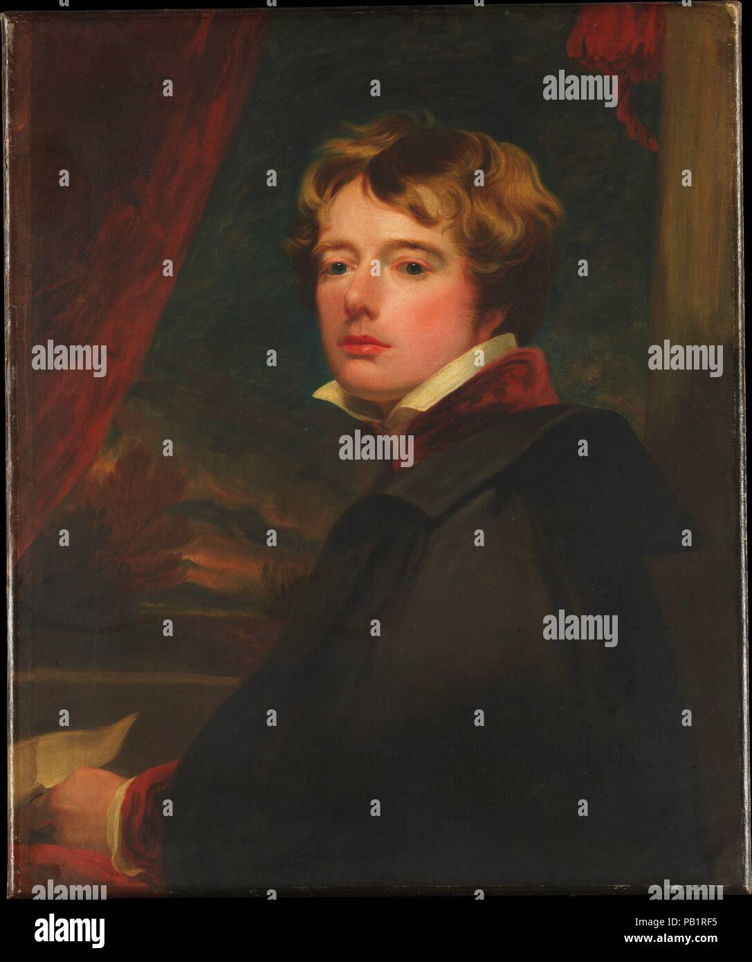 Self-Portrait. Artist: George Henry Harlow (British, London 1787-1819 London). Dimensions: 30 x 25 in. (76.2 x 63.5 cm). Museum: Metropolitan Museum of Art, New York, USA. Stock Photo