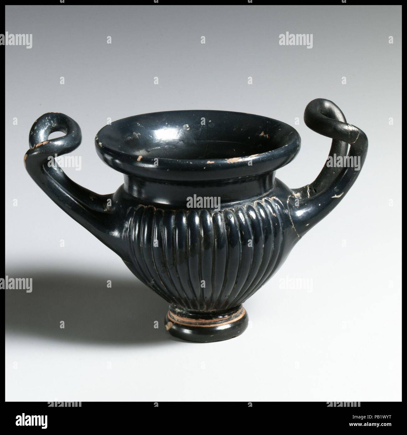 Terracotta Kantharos Drinking Cup With High Handles Culture