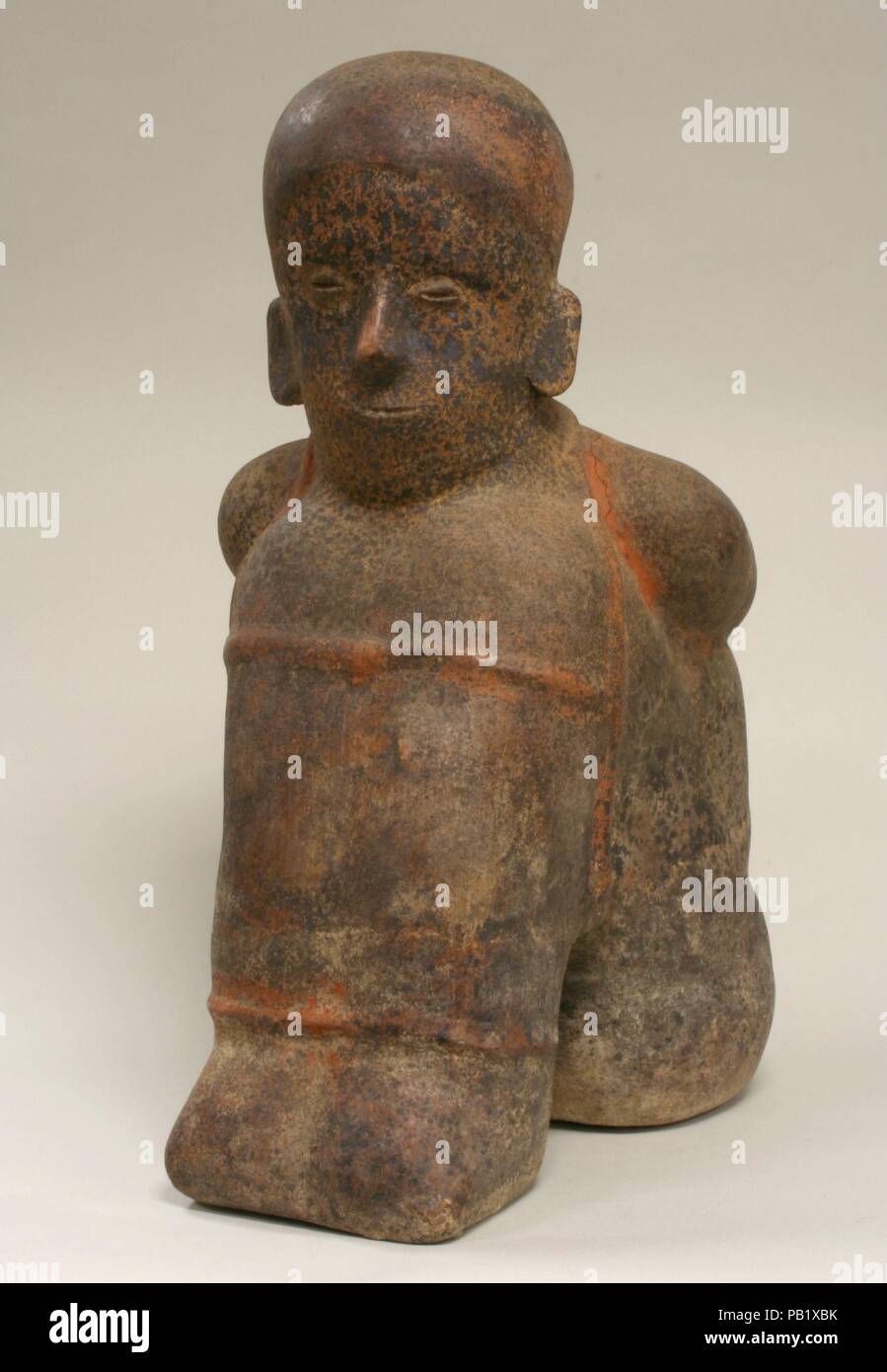 Prisoner Vessel. Culture: Colima. Dimensions: H x W x D: 21 x 10 5/8 x 16 1/8in. (53.3 x 27 x 40.9cm). Date: 2nd century B.C.-A.D. 3rd century. Museum: Metropolitan Museum of Art, New York, USA. Stock Photo