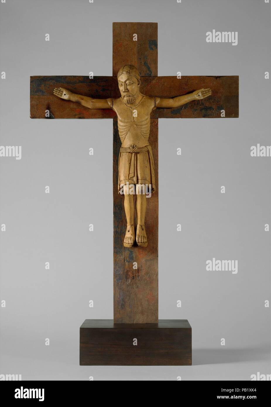 Crucifix. Culture: Austrian. Dimensions: Overall (Cross with base): 37 3/8  x 23 1/4 x 9 in. (95 x 59 x 22.9 cm) Cross and Corpus without base: 33 7/16  x 23 1/4