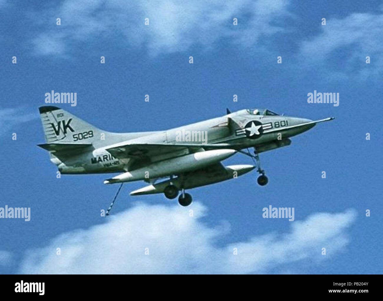A4D-2 VMA-121 CVA-43 1960. Stock Photo