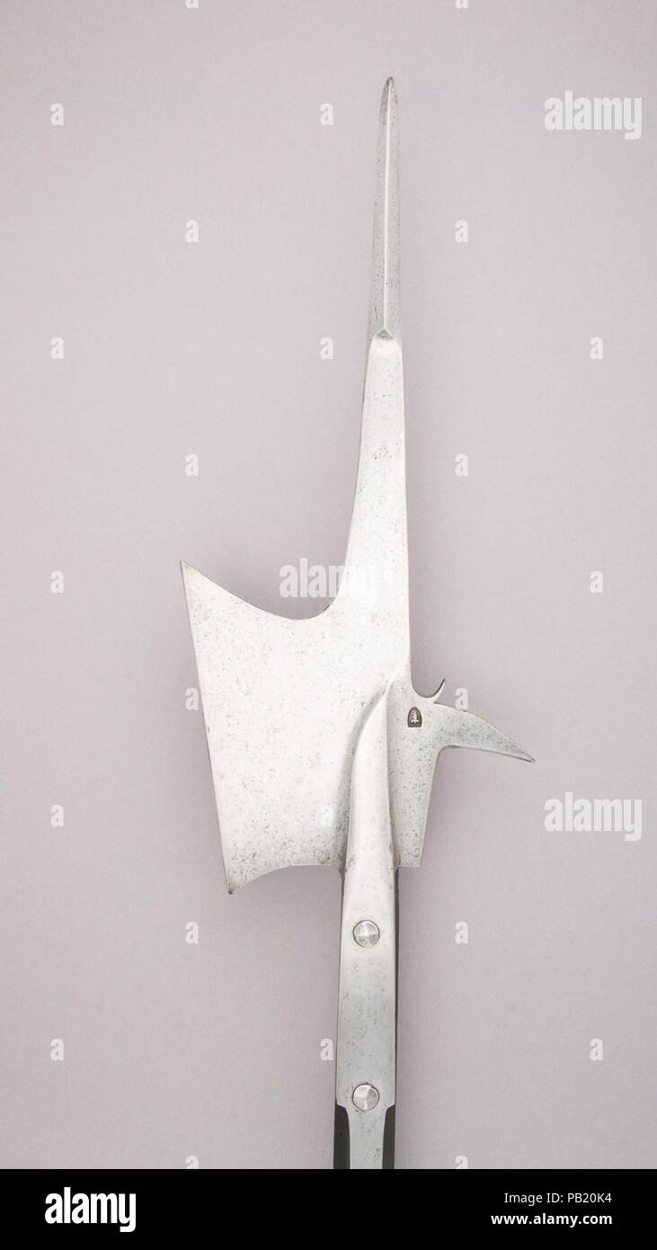 Halberd. Culture: Swiss. Dimensions: L. 8 ft. 10 in. (269.1 cm); L. of ...
