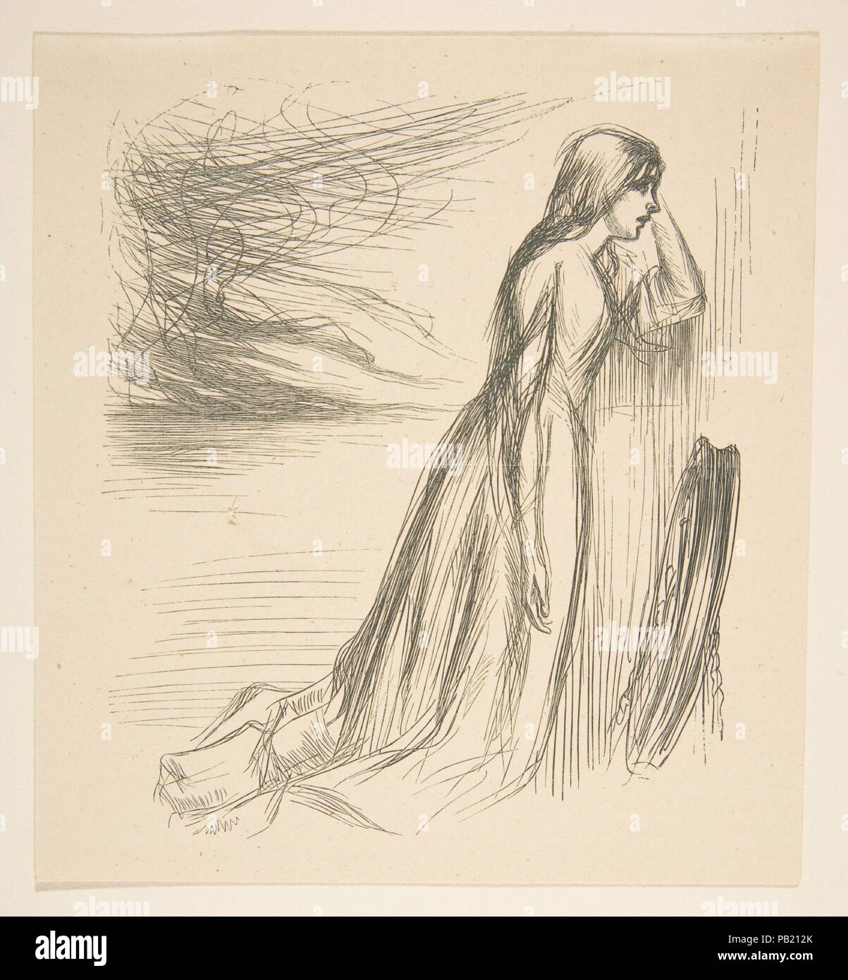 Illustration to 'The Relief Fund in Lancashire' (Once a Week). Artist: After James McNeill Whistler (American, Lowell, Massachusetts 1834-1903 London). Date: 1862. Museum: Metropolitan Museum of Art, New York, USA. Stock Photo