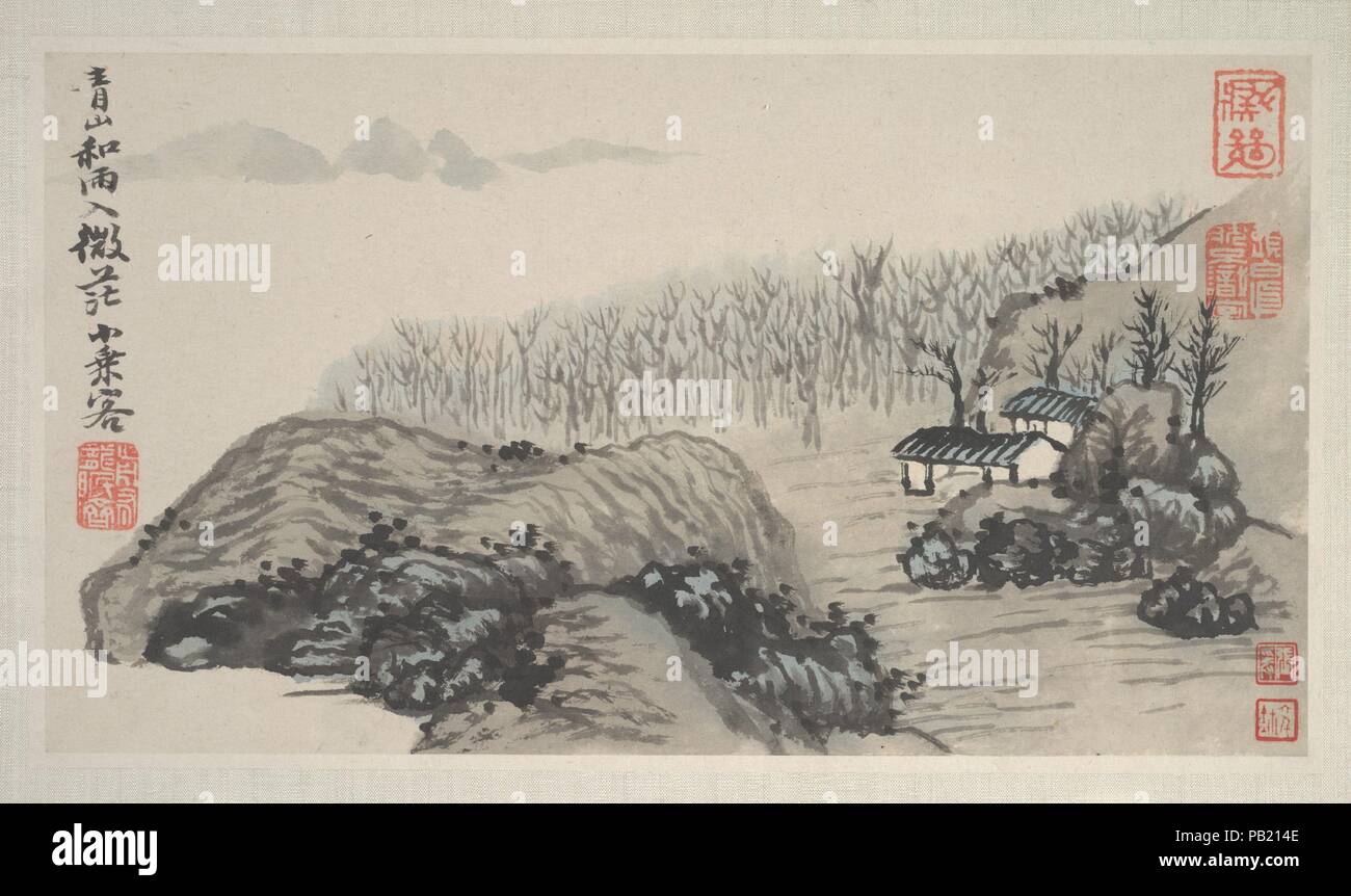 清石濤(朱若極) 四季山水圖冊, Landscapes of the Four Seasons