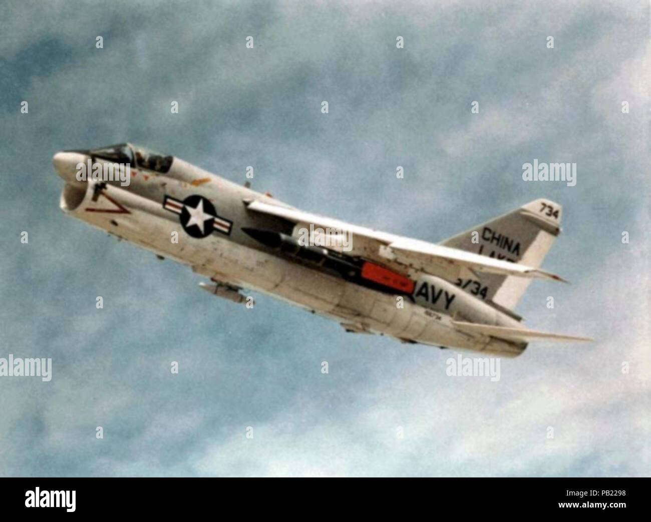 A-7C China Lake with Supersonic Tactical Missile Stock Photo - Alamy
