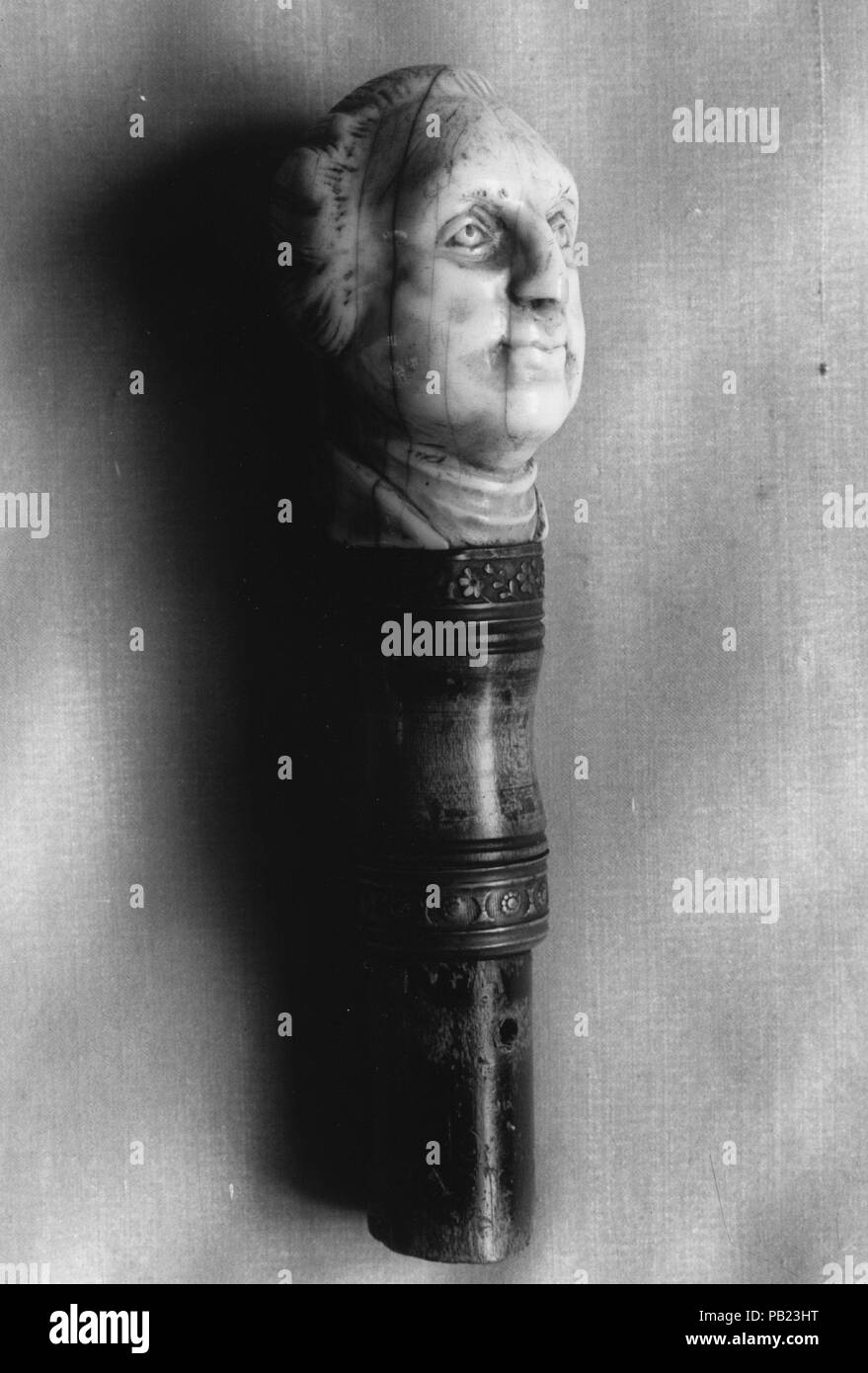 Cane Handle. Dimensions H. 5 1/8 in. (13 cm). Date 17701800. Museum