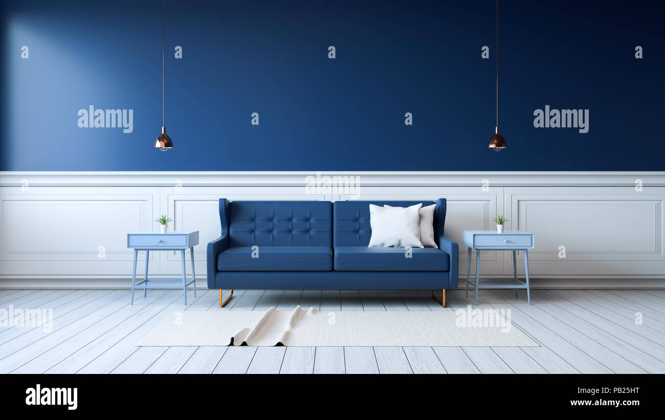 Modern Interior Of Living Room With Armchairs On White