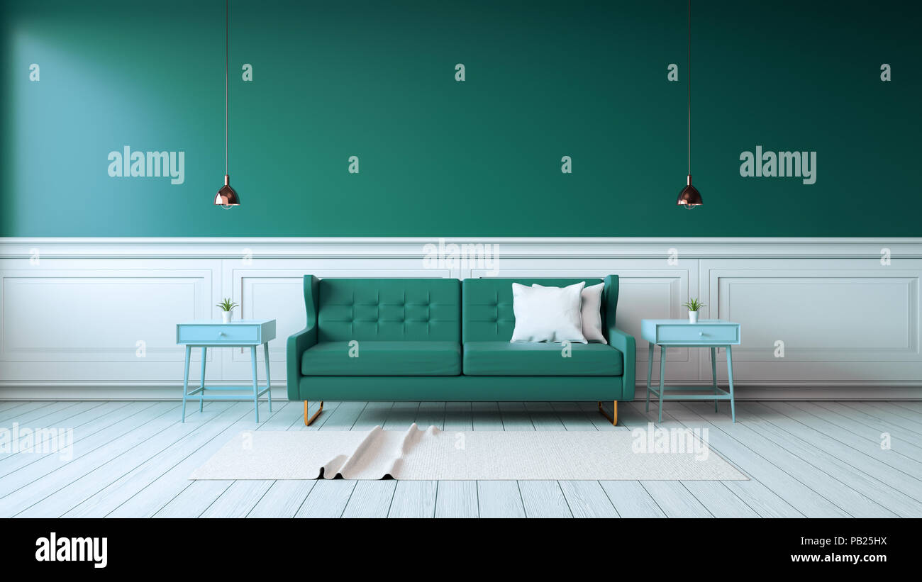 photo Modern Dark Green Bedroom Furniture https www alamy com modern interior of living room with green armchairs on white flooring and dark green wall 3d rendering image213333958 html