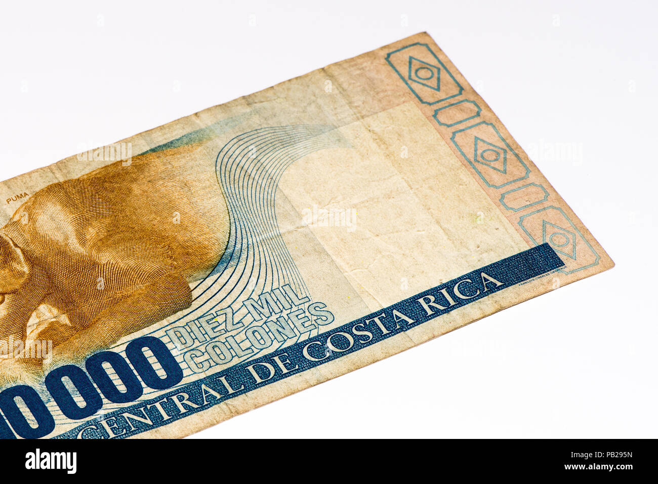Costa rica colon currency note sign hires stock photography and images