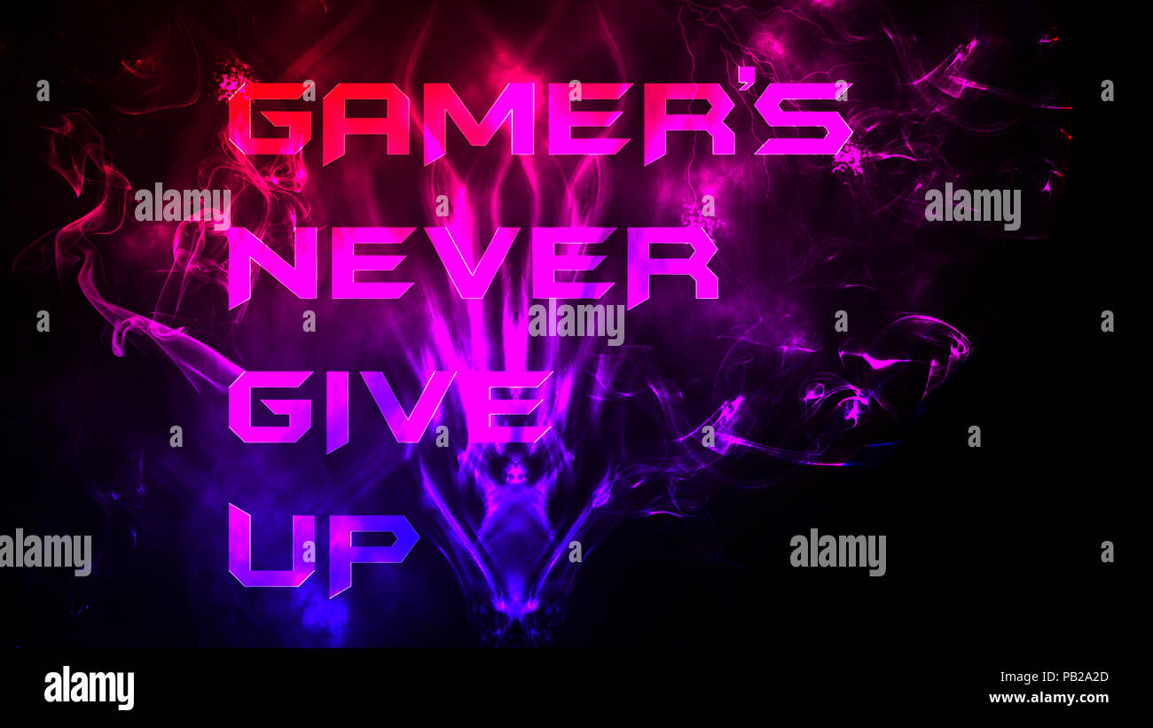 Gamers never give up hi-res stock photography and images - Alamy