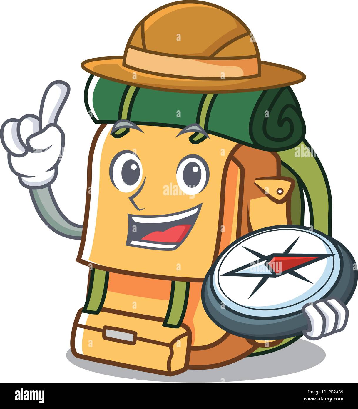 Explorer backpack mascot cartoon style Stock Vector Image & Art Alamy