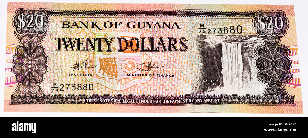 Guyana dollar currency note sign hires stock photography and images